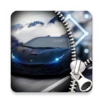 car zipper lock screen android application logo